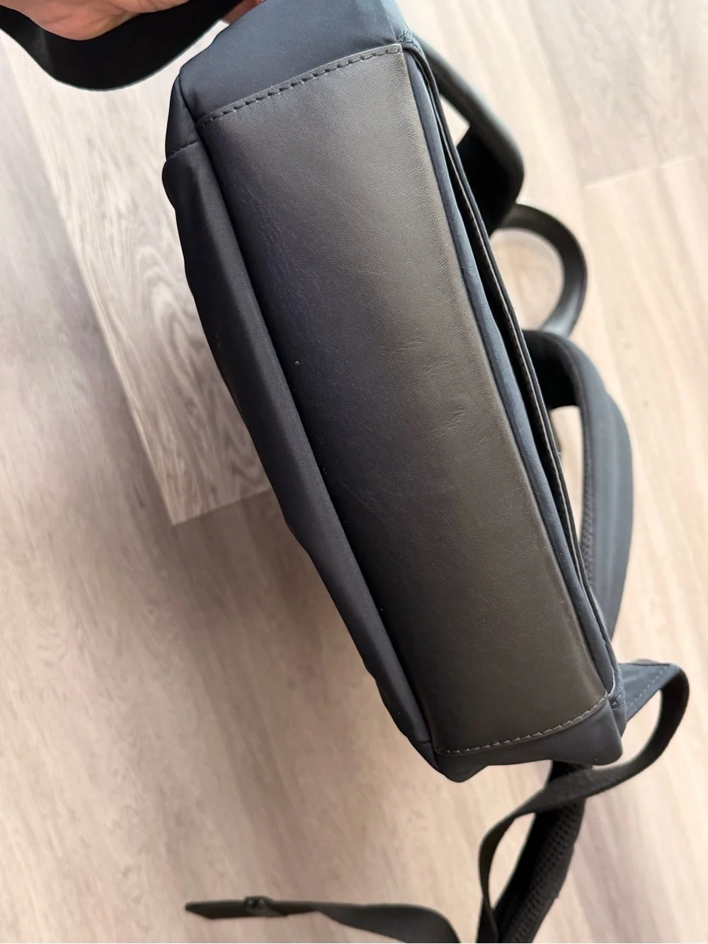 TUMI Monroe Foxwood Black BackpackCarbon Fiber Accents